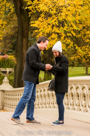 Bow Bridge connects Panik, fiancee after proposal