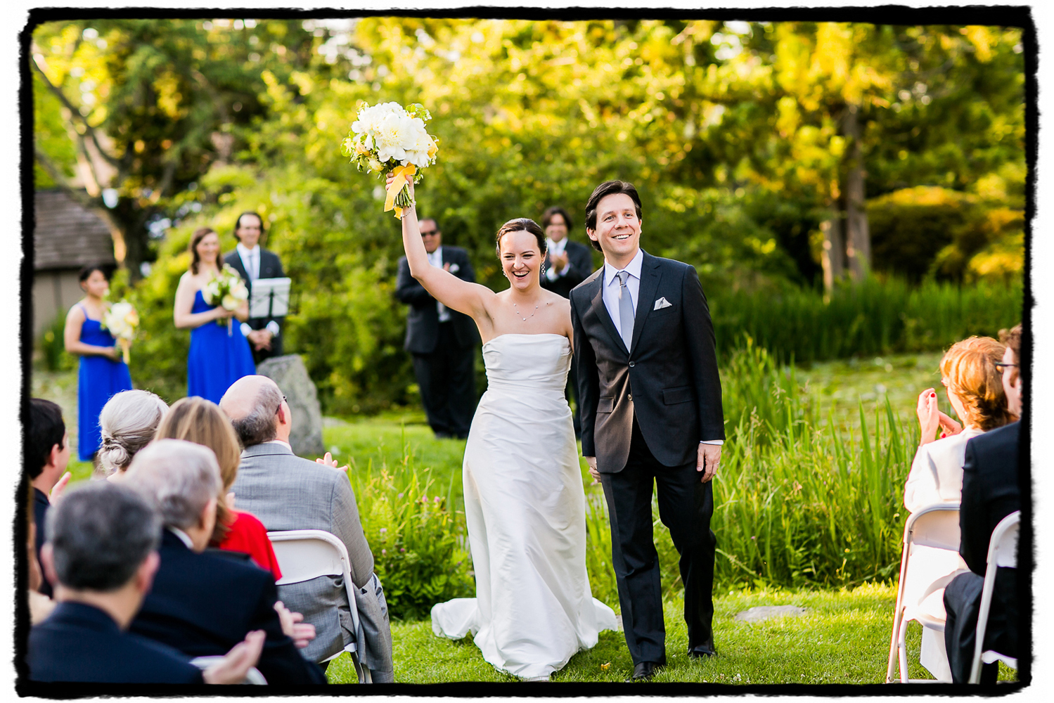 Laura & Axuve tied the knot at The Hammond Museum and Japanese Stroll Garden.